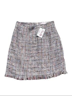 Pink Lilly Georgie Skirt Size L Multi Color Pink NWT Chic Business Skirt
